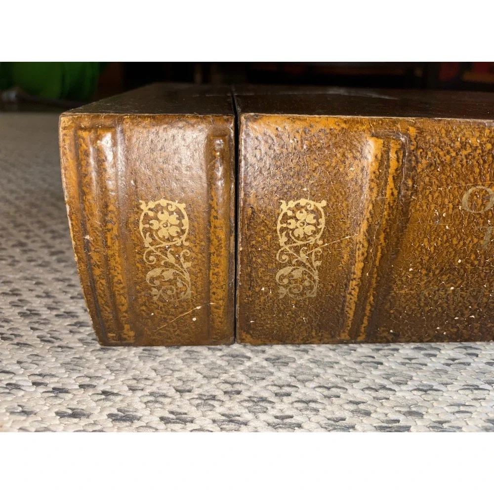 Large Wood Faux Book Box Oliver Twist By Charles Dickens Vintage Latch Buckle